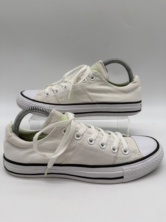 Converse Shoes - Converse All Star White Canvas  Padded Tongue Black Piping Women's Size 8